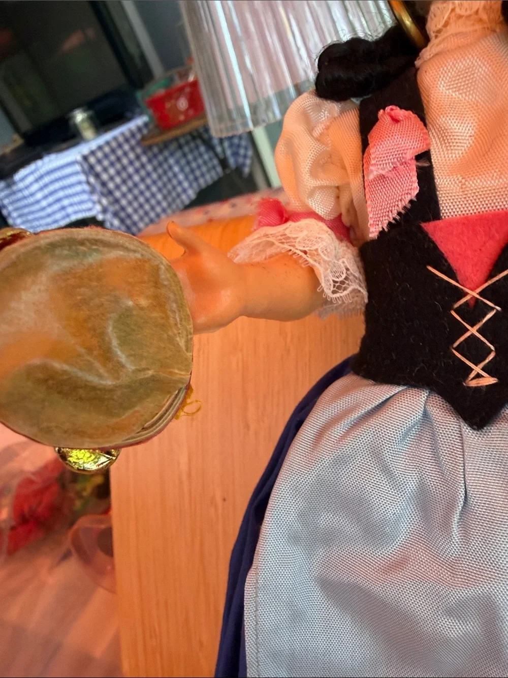 Eros Florene Naples Traditional Blue & Pink Souvenir Doll